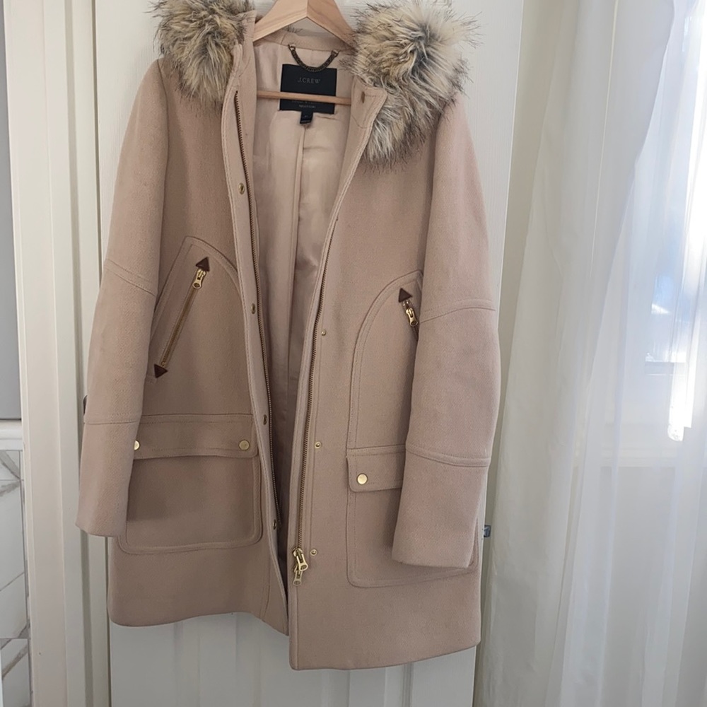 JCrew wool stadium cloth Coat